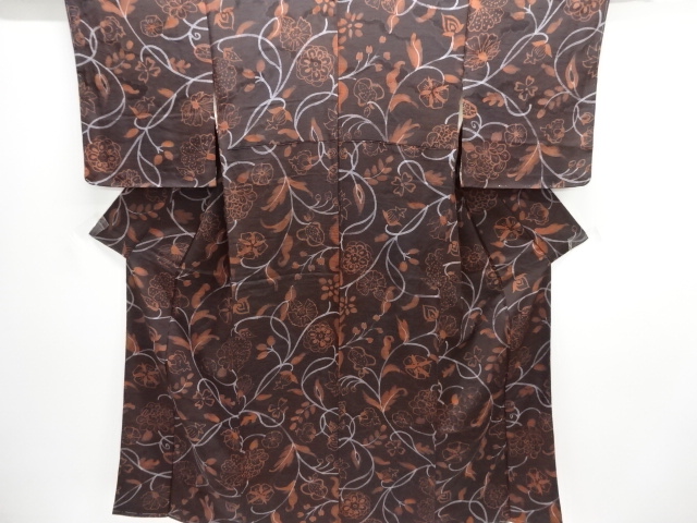 JAPANESE KIMONO / KOMON / WOVEN FLOWER